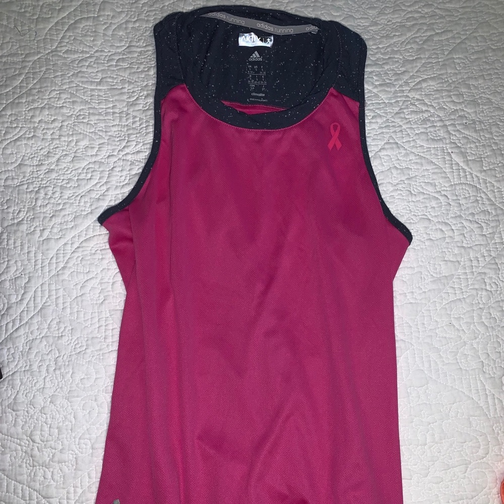 Adidas Workout Top- Breast Cancer Awareness